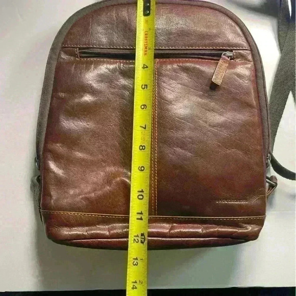 JACK GEORGES VOYAGER SMALL CONVERTIBLE BACKPACK CROSSBODY BUFFALO LEATHER - Picture 5 of 13